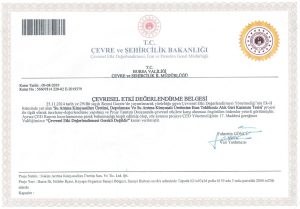 ÇED Belgesi